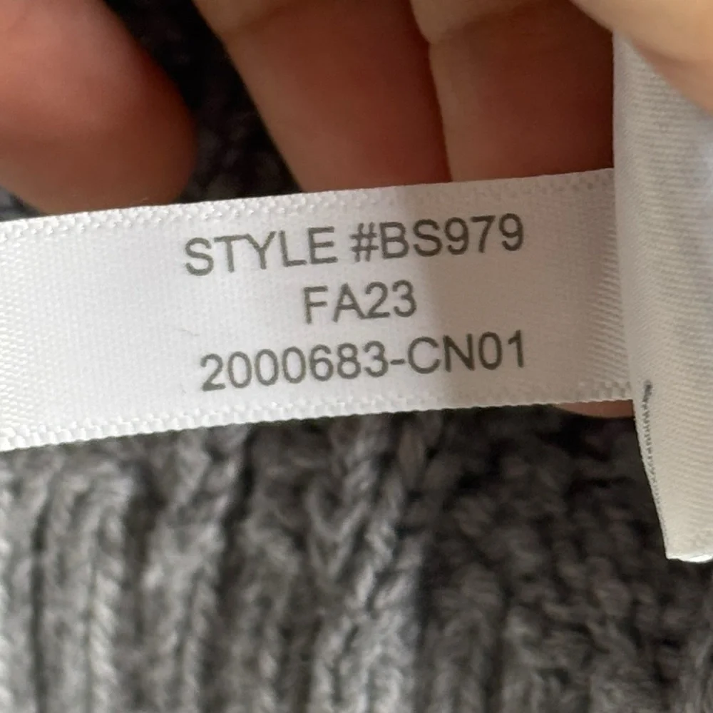 J.Crew Pearl Embellished Cotton Cable‎ Knit Sweater